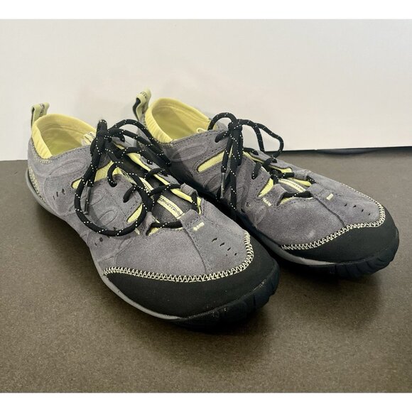 Merrell Shoes - Merrell Contour Glove Castlerock Vibram Gray & Yellow Women’s 8.5